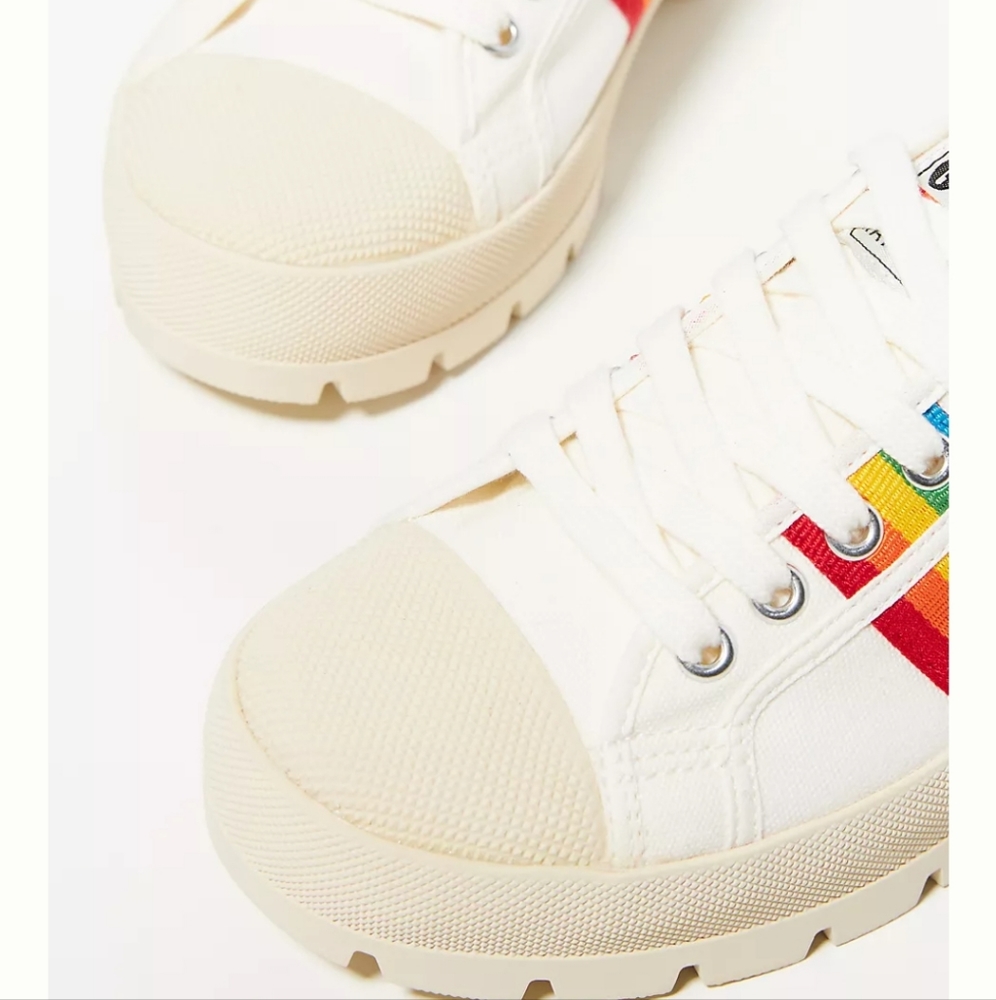 Gola Coaster Peak Rainbow Sneakers - off-white/multi - Picture 3 of 12